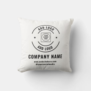 Almohada de lanzamiento de logotipo de empresa per