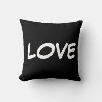 almohada de lanzamiento de LOVE, 16x16