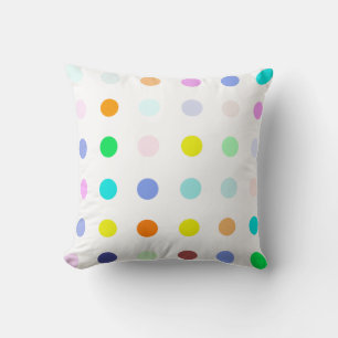 Almohada de lanzamiento de lunares de caramelo