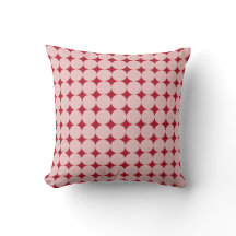 Almohada de lanzamiento de lunares rojos con rubor
