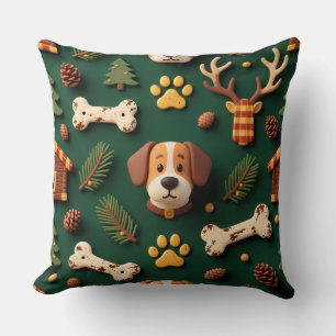Almohada de lanzamiento de madera rústica – Mascot