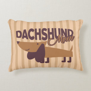 Almohada de lanzamiento de mamá Dachshund