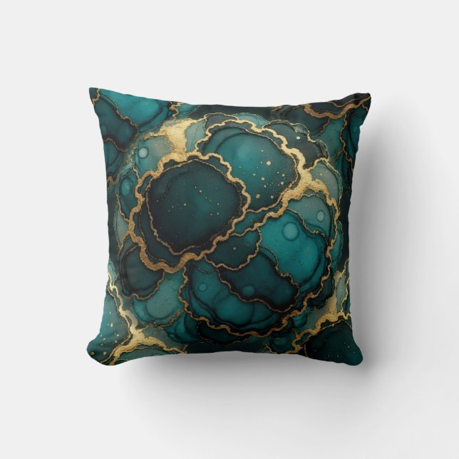 Almohada de lanzamiento de mármol de tinta de alco (Anverso)