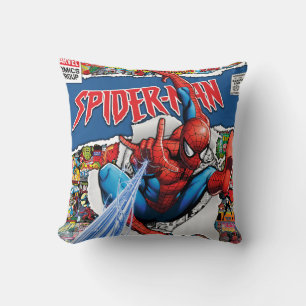 Almohada de lanzamiento de Marvel Comics Spider Ma