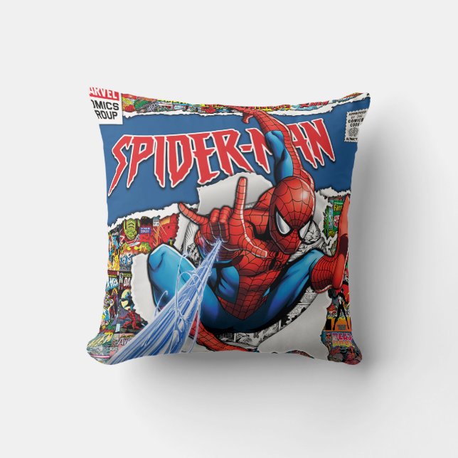 Almohada de lanzamiento de Marvel Comics Spider Ma (Anverso)