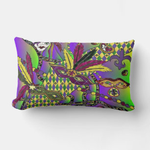 Almohada de lanzamiento de máscaras de plumas de M