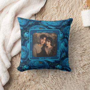 Almohada de lanzamiento de matrimonio elegante y ú