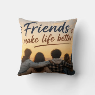 Almohada de lanzamiento de mejor amiga