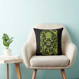 Almohada de lanzamiento de monstruo tentáculo verd