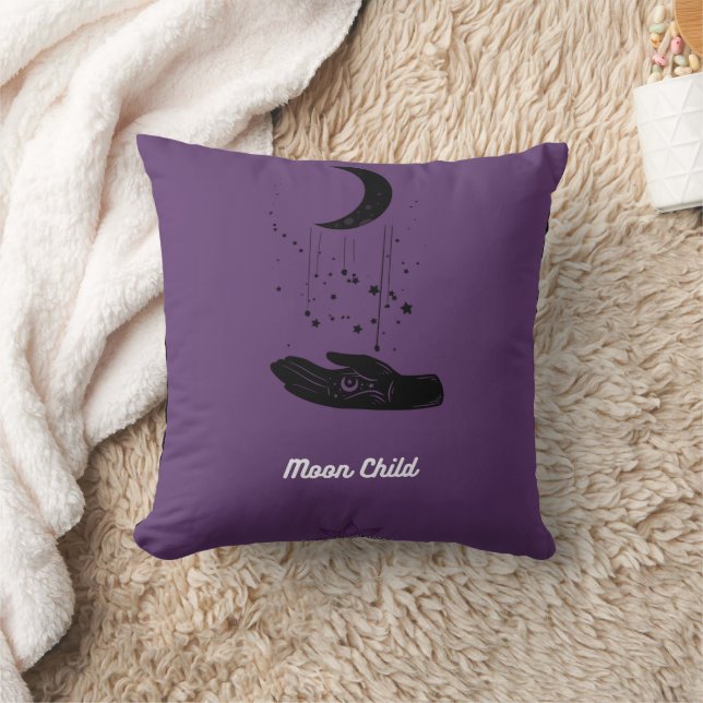 Almohada de lanzamiento de Moon Child (Manta)