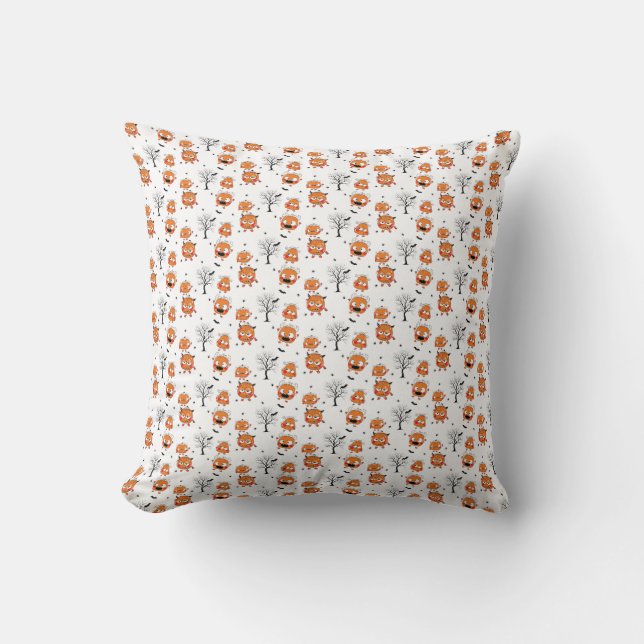 Almohada de lanzamiento de murciélago bebé dulce e (Anverso)