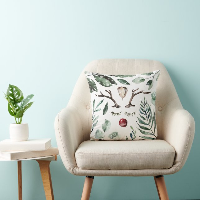 Almohada de lanzamiento de naríz de Rudolph de veg (Silla)