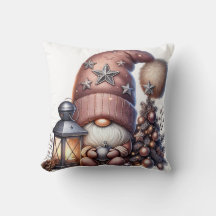 Almohada de lanzamiento de Navidad Gnome