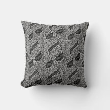 Almohada de lanzamiento de nota musical.