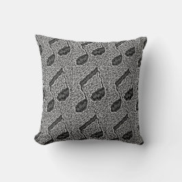 Almohada de lanzamiento de nota musical.