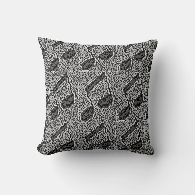 Almohada de lanzamiento de nota musical. (Anverso)
