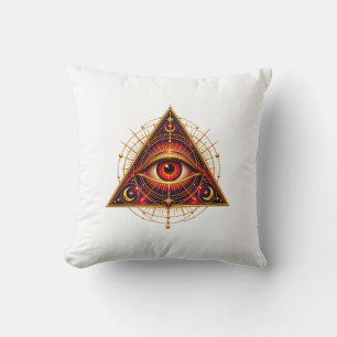 Almohada de lanzamiento de ojo guardián carmesí