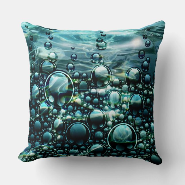 Almohada de lanzamiento de orbes de fantasía oceán (Anverso)
