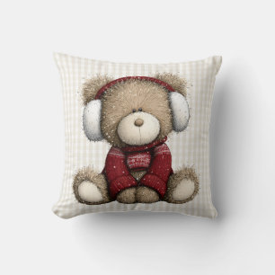 Almohada de lanzamiento de osito de peluche de inv