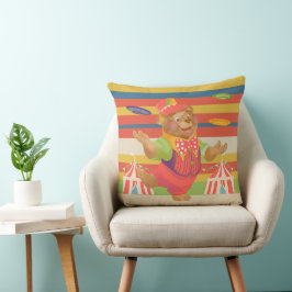 Almohada de lanzamiento de oso de circo de niño li