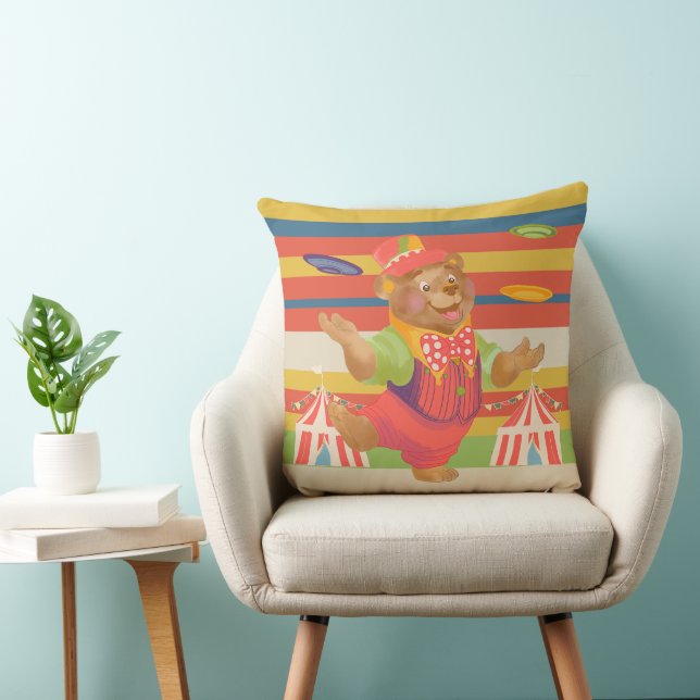 Almohada de lanzamiento de oso de circo de niño li (Silla)