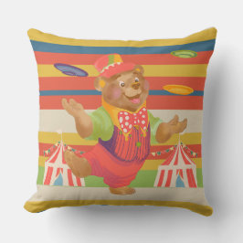 Almohada de lanzamiento de oso de circo de niño li