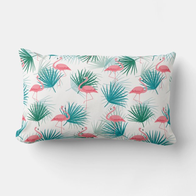 Almohada de lanzamiento de palmeras flamencas (Anverso)