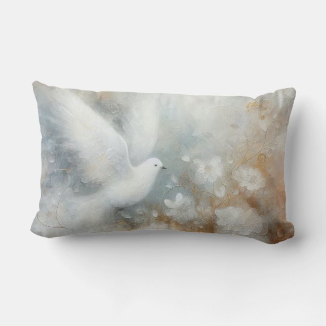 Almohada de lanzamiento de palomas de boda (Reverso )