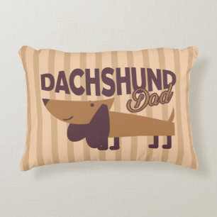 Almohada de lanzamiento de papá dachshund