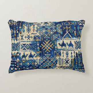 Almohada de lanzamiento de patchwork Tuareg Tifina