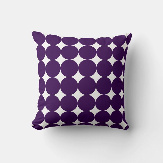 Almohada de lanzamiento de patrón de círculo geomé (Anverso)