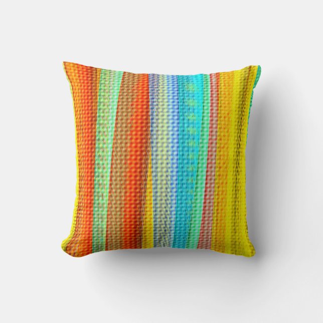Almohada de lanzamiento de patrón geométrico de co (Anverso)