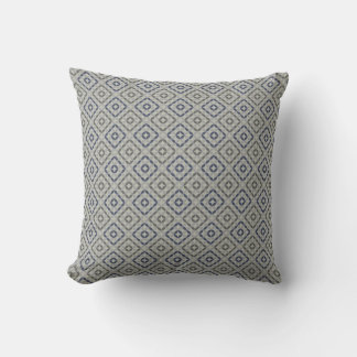 Almohada de lanzamiento de patrón gris retro