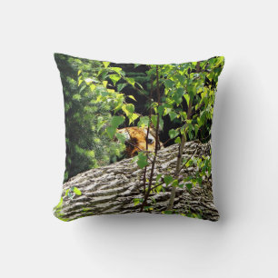 Almohada de lanzamiento de Peek-a-boo de tigre