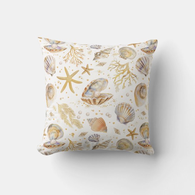 Almohada de lanzamiento de perla pequeña del océan (Anverso)