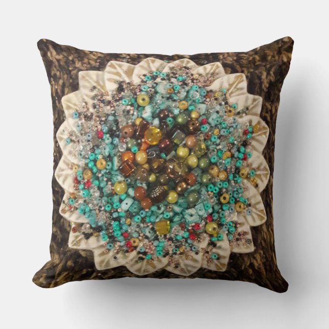 almohada de lanzamiento de perlas decorativas (Anverso)