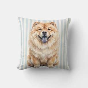 Almohada de lanzamiento de perro Chow Chow de acua