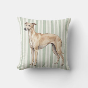 Almohada de lanzamiento de perro galgo italiano de