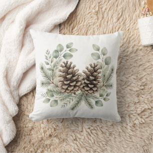 Almohada de lanzamiento de piña de pino invernal r