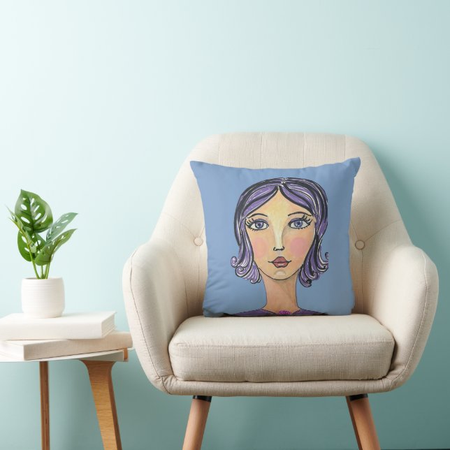 Almohada de lanzamiento de poder de mujeres (Silla)