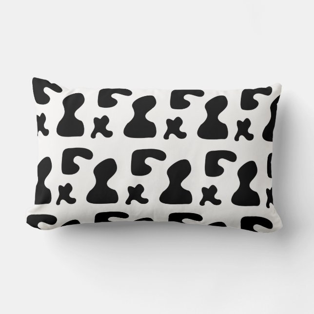 almohada de lanzamiento de poliéster con patrón (Anverso)