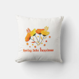 Almohada de lanzamiento de primavera a la felicida