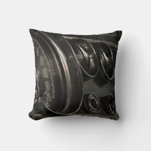 Almohada de lanzamiento de primer plano del viejo
