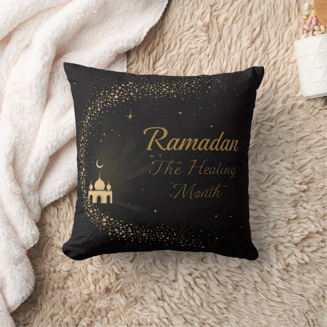 Almohada de lanzamiento de Ramadan Kareem Mubarak  (Manta)