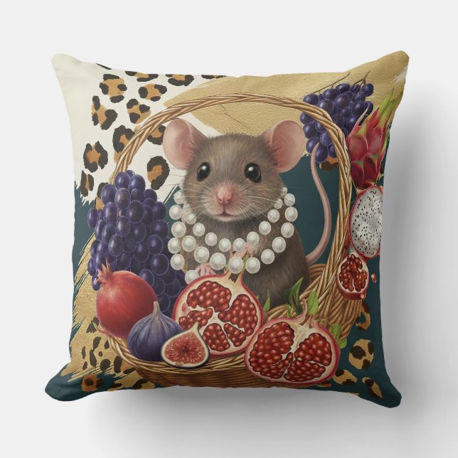 Almohada de lanzamiento de ratón ecléctico con per (Anverso)