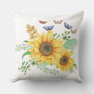 almohada de lanzamiento de resorte de girasol