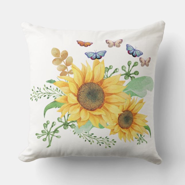 almohada de lanzamiento de resorte de girasol (Anverso)