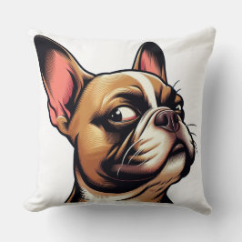 Almohada de lanzamiento de retrato artístico de Bu