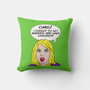 almohada de lanzamiento de RETRO COMICS personaliz