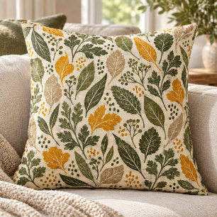 Almohada de lanzamiento de ritmo de lino de jardín